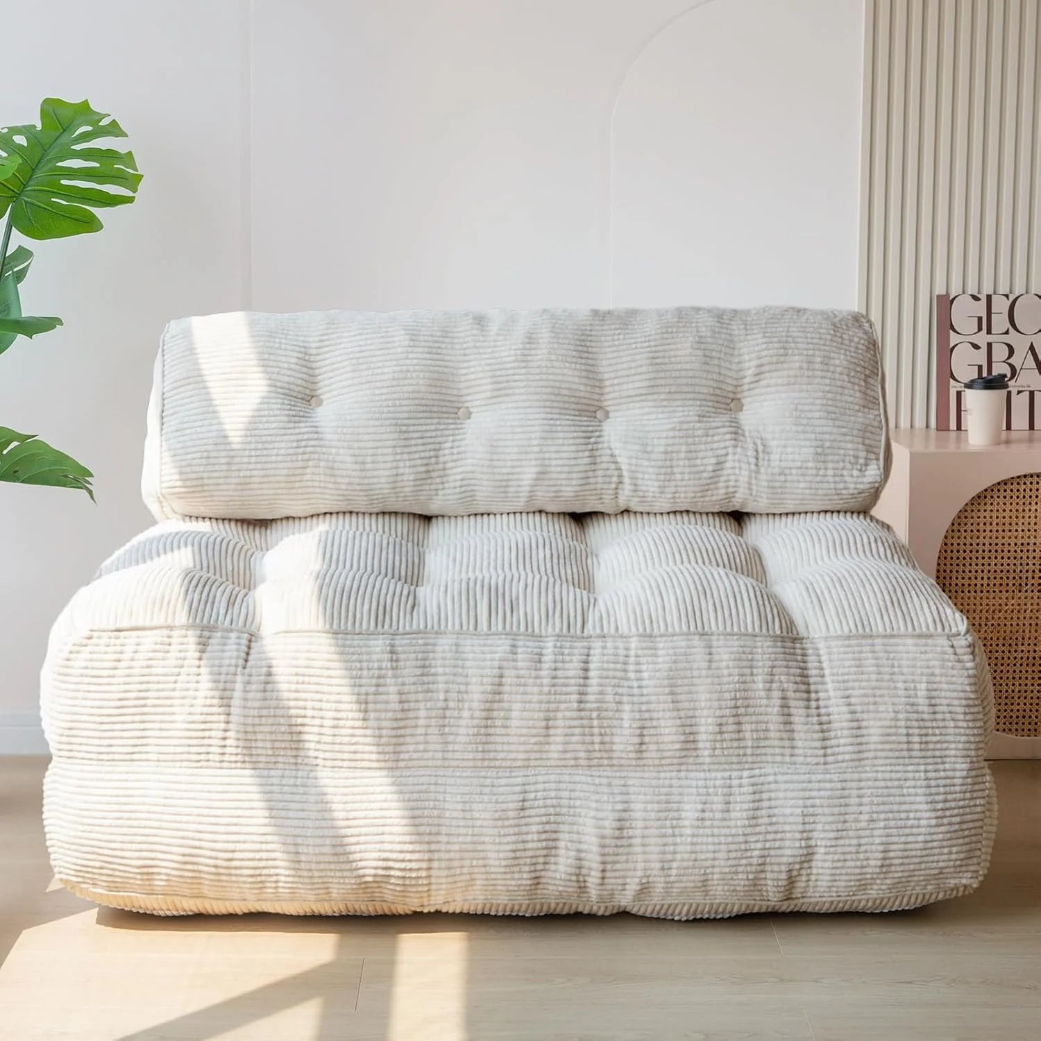 MAXYOYO Folding Sofa Bed Convertible Sleeper Chair with Pillow Foldable Mattress