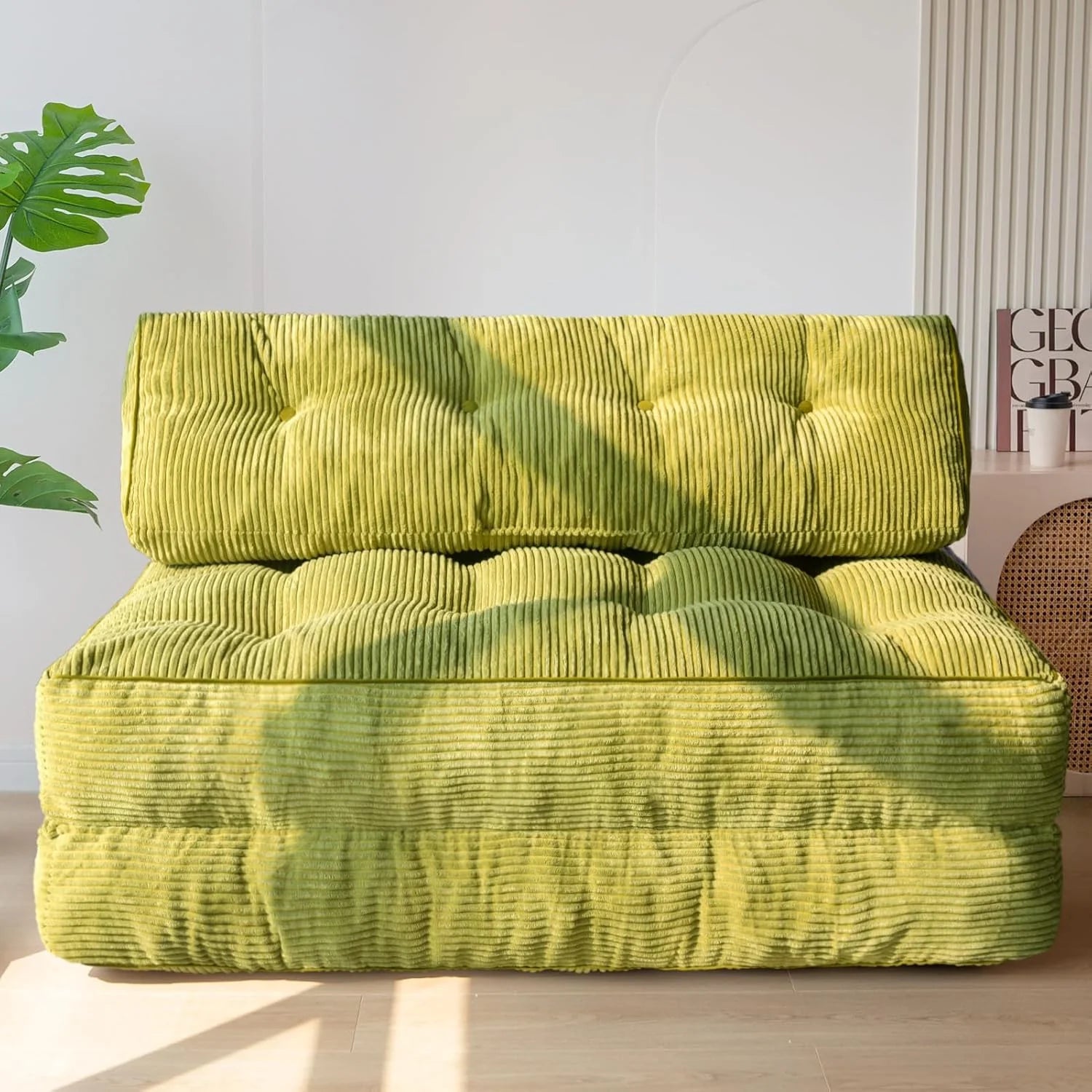 MAXYOYO Folding Sofa Bed Convertible Sleeper Chair with Pillow Foldable Mattress
