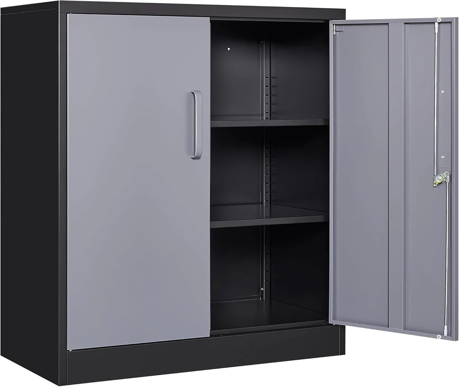 SISESOL Wide & Deep Metal Storage Cabinet with 2 Doors and 6 Shelves,72x36x18