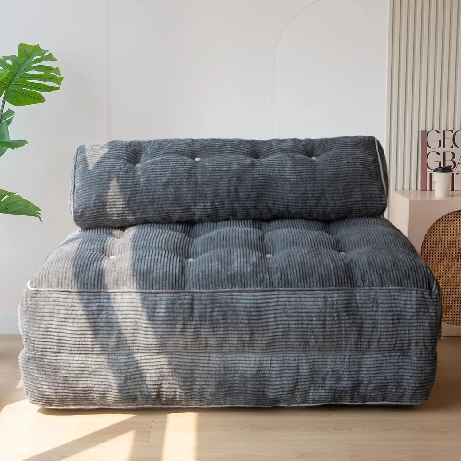 MAXYOYO Folding Sofa Bed Convertible Sleeper Chair with Pillow Foldable Mattress