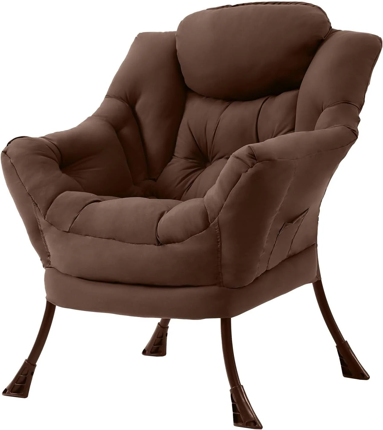 Tiita Lazy Chair with Ottoman Modern Large Accent Lounge Chair Leisure Sofa Armchair Ottoman