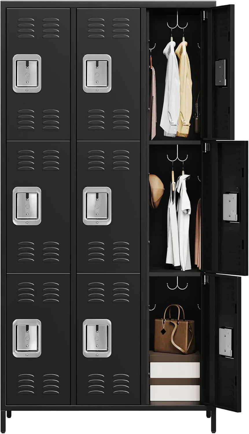 GAOMON Locker for Employees 6 Doors Locker Cabinet with Hooks Storage Locker